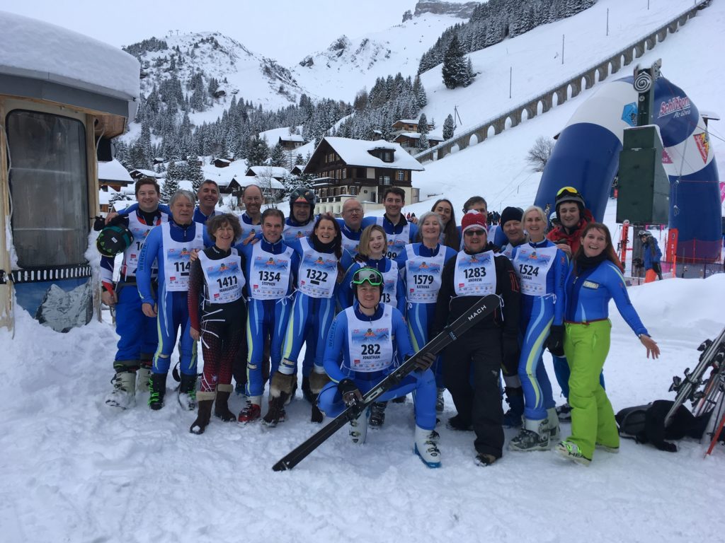 And the team, most of us waiting to start. Jonathan already down. Picture